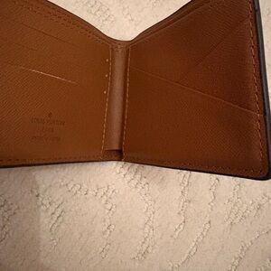 Brown and Tan Monogram Card Holder and money wallet
